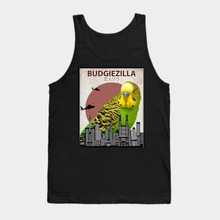 Budgiezilla Budgie Budgerigar Parakeet Parrot Giant Monster Tank Top